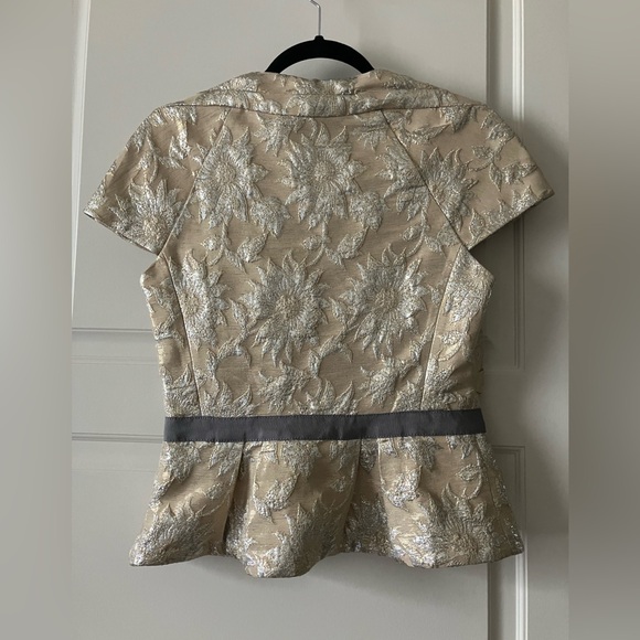 Marc Jacobs Gold Brocade Top - Picture 2 of 4